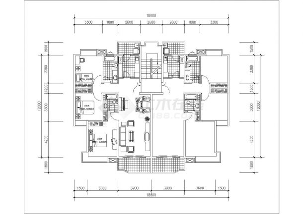 泉州市xx小区69-140平米左右的平面户型设计CAD图纸（12张）-图二