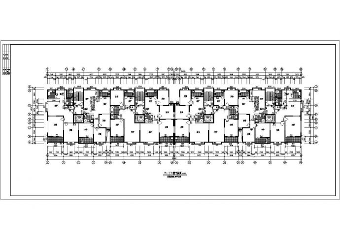 厦门市xxx小区1.2万平米12层剪力墙结构住宅楼全套建筑设计CAD图纸_图1