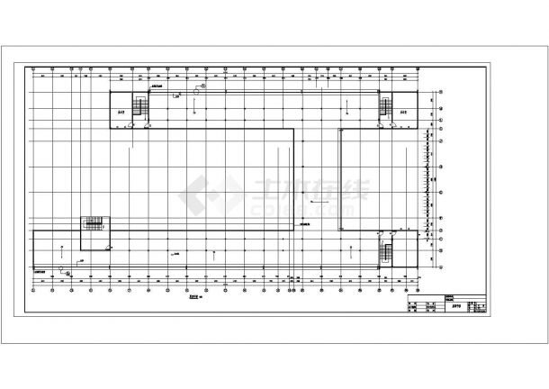 6547.43㎡四层框架综合教学楼工程预算书（工程量计算、CAD图纸）cad-图二