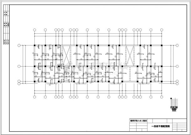 土木工程毕业设计_【6层】2950㎡六层商住楼毕业设计（计算书、建筑、结构设计CAD图）-图一