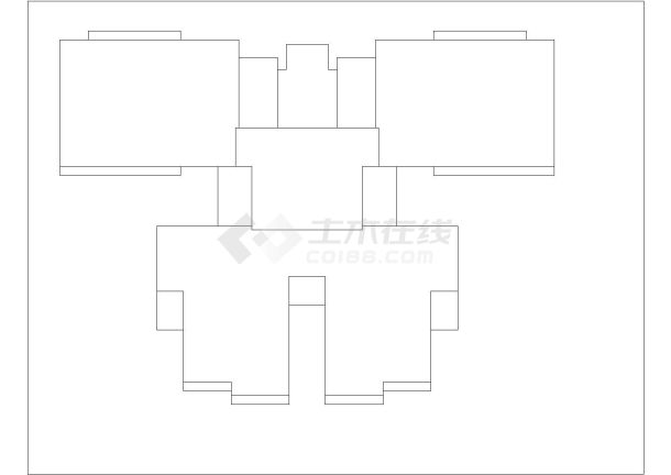 西安市某新建小区114-144平米四张热门的三房型户型设计CAD图纸-图一