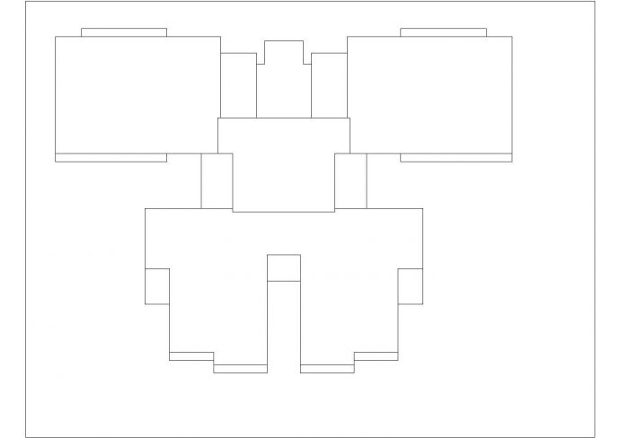 西安市某新建小区114-144平米四张热门的三房型户型设计CAD图纸_图1