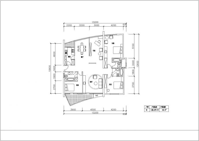 衢州市xx小区96-207平米热门户型设计CAD图纸（五张）_图1