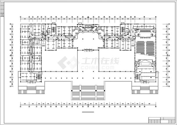 办公楼设计_某地高层办公楼全套电气cad施工图纸-图一