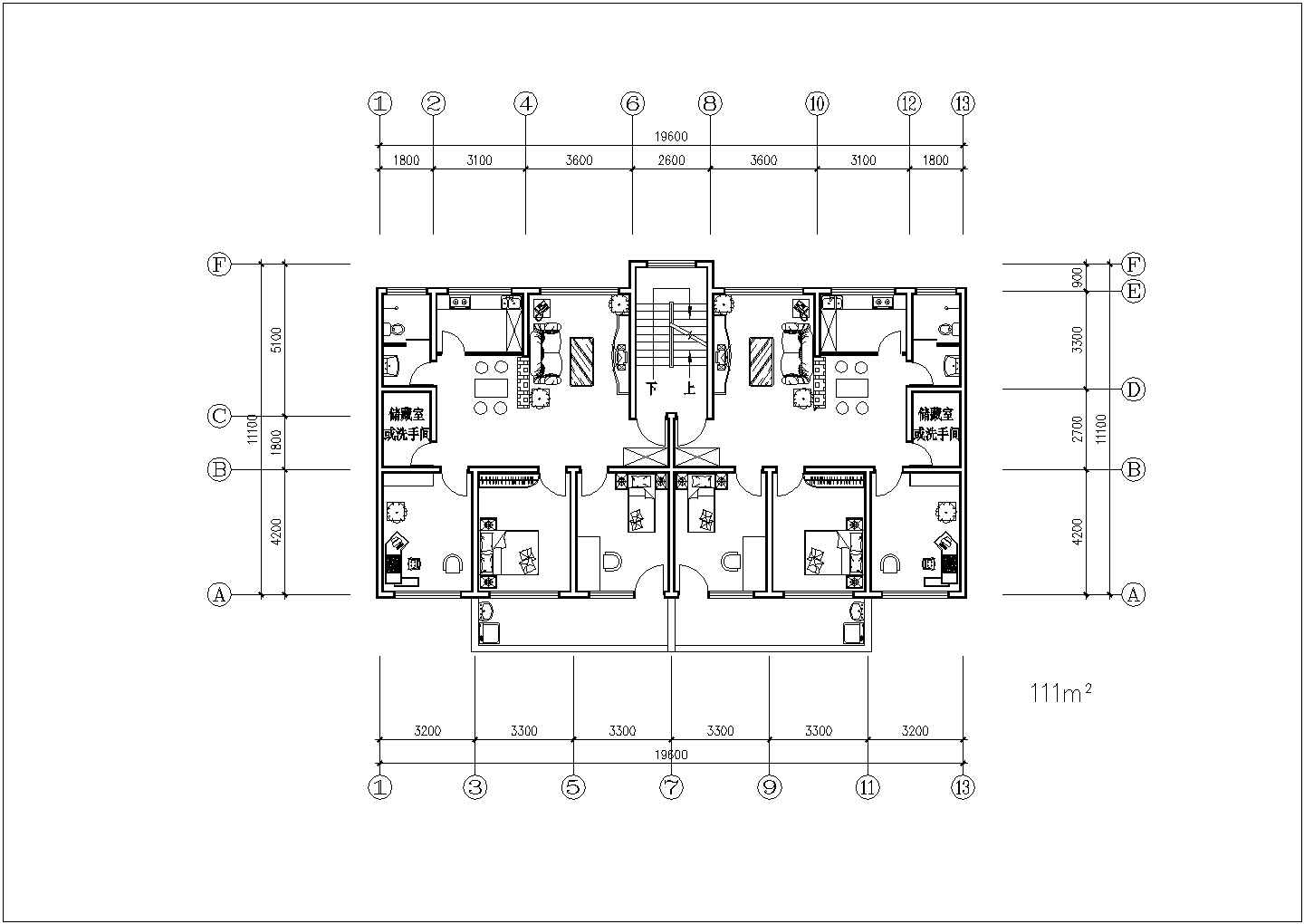 驻马店市xx小区经典热门户型设计CAD图纸（共20张）