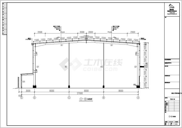 福建炼工程预制切钢结构厂房图-图二