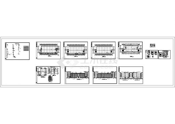 某2063平方米三层厂房全套建筑施工图纸-图二