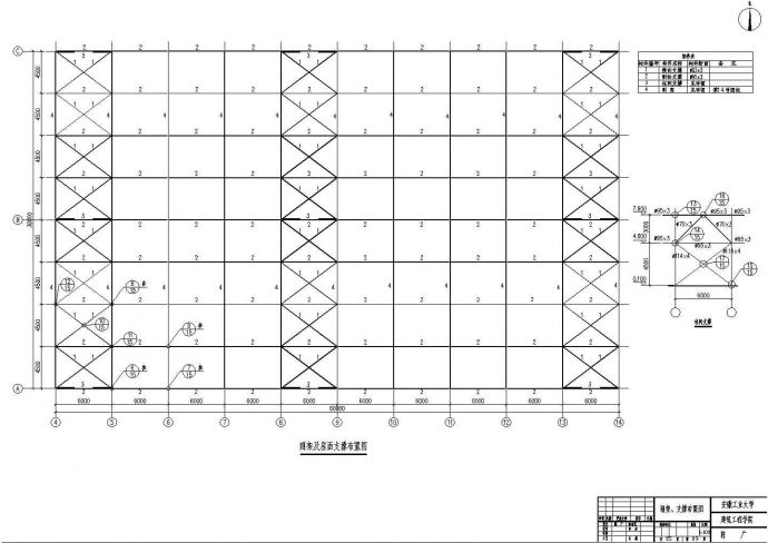 某地区门式刚架轻型钢结构工业厂房建筑cad设计（含图纸、计算书）_图1