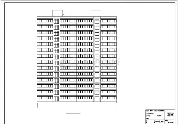 【14层】6309平米14层剪力墙住宅楼（计算书、部分建筑、结构设计CAD图）-图二