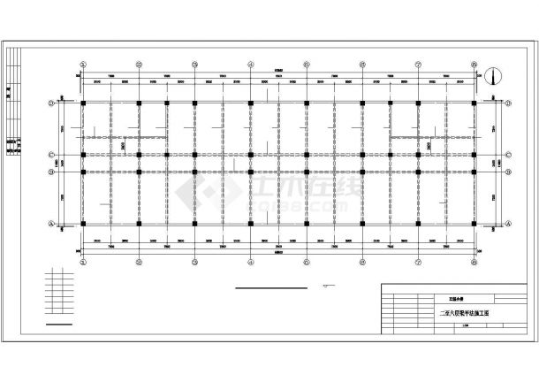 2946.69平米，三层综合楼框架结构（计算书、结构设计CAD图）-图一