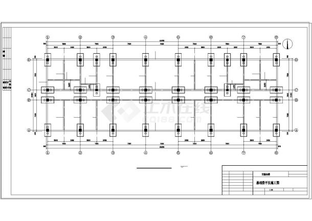 2946.69平米，三层综合楼框架结构（计算书、结构设计CAD图）-图二