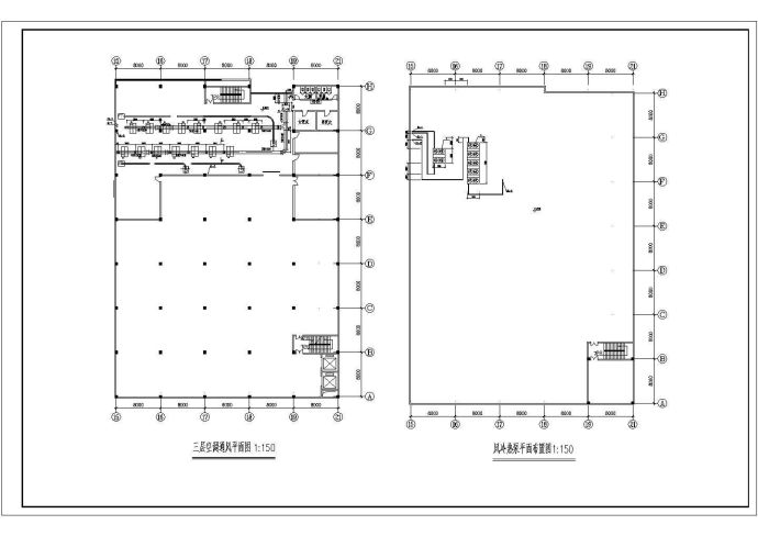 一套厂房空调通风平面cad施工图_图1