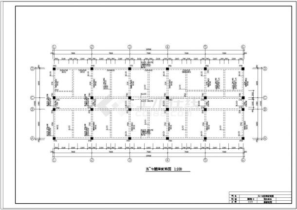 土木工程毕业设计_办公楼设计_4119平米七层框架办公楼毕业设计（计算书、部分建筑、结构设计图纸）-图二