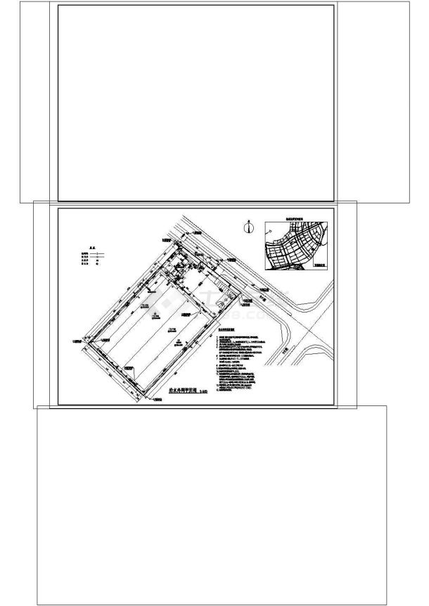 [辽宁]船机工厂及综合楼给排水暖施工图cad-图一