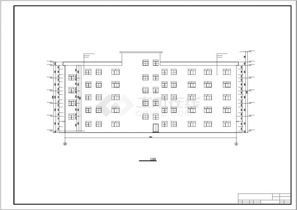 土木工程毕业设计_办公楼设计_5324平米，五层钢框架办公楼毕业设计（计算书pdf、建筑、结构cad图）-图一