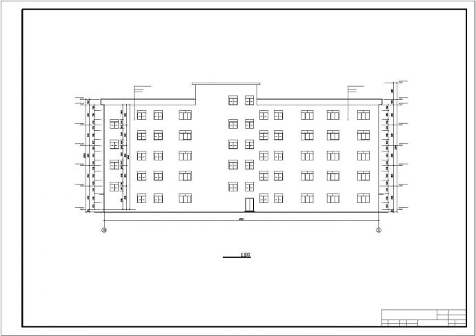 土木工程毕业设计_办公楼设计_5324平米，五层钢框架办公楼毕业设计（计算书pdf、建筑、结构cad图）_图1