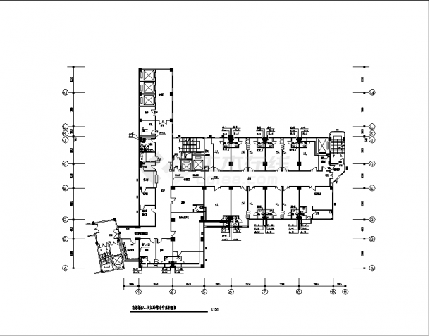 14层13000平米南方医院综合功能楼水施设计施工cad图纸-图二