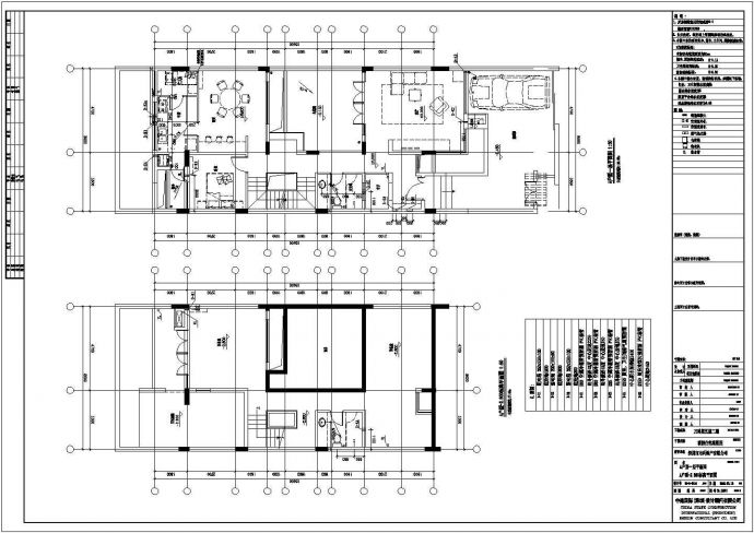 南京市某居住区180平米复式户型设计CAD图纸_图1
