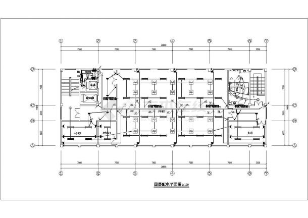某中心卫生院电气平面图-图二