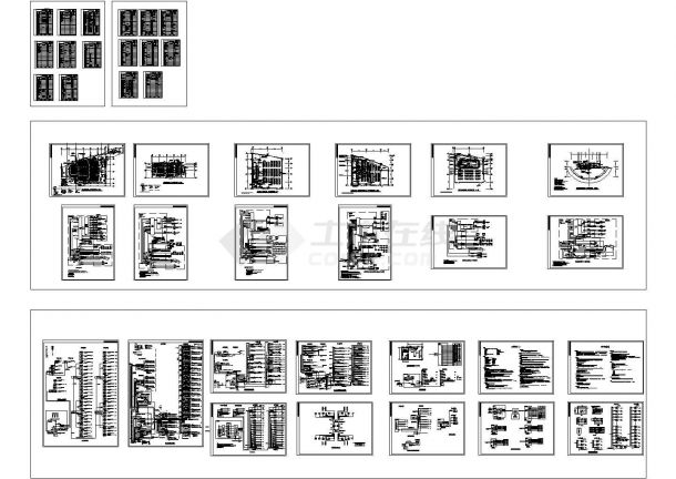 舟山市某市单位内部综合布线系统设计CAD施工图-图一
