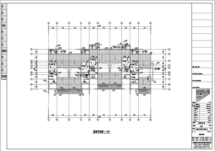 珠海市某海景居住区1630平米3层住宅楼建筑设计CAD图纸_图1