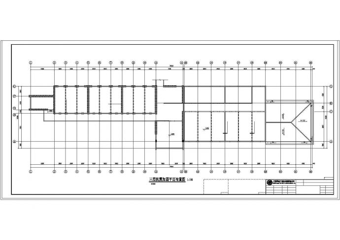 某四层砖混结构中学教学楼抗震加固以及平改坡工程设计图_图1