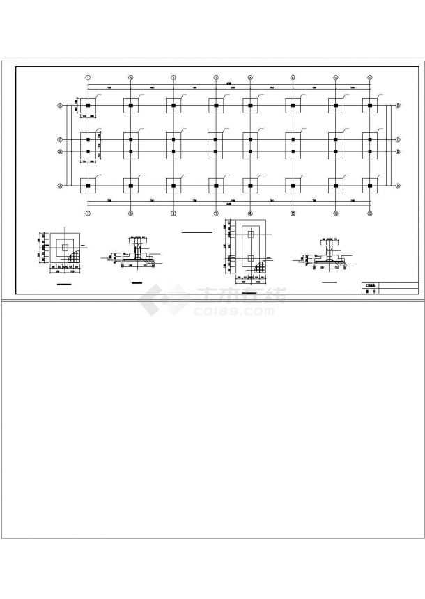 土木工程毕业设计_办公楼设计_【3层】2072平米框架办公楼毕业设计（计算书pdf、建筑、结构cad图）-图二