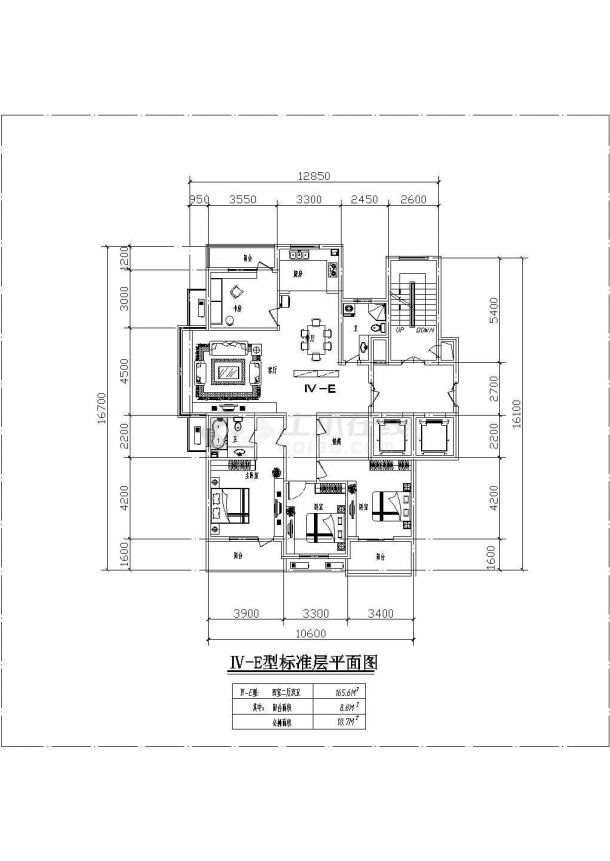 邯郸市xx小区经典热门的平面户型设计CAD图纸（16张）-图一