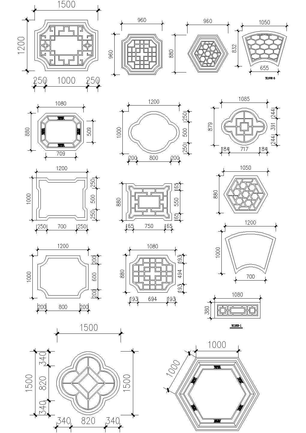 古建筑窗施工汇集1CAD施工图设计