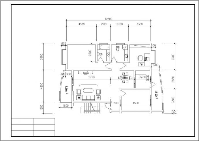 xx小区82-146平米左右的平面户型设计CAD图纸（共21张）_图1