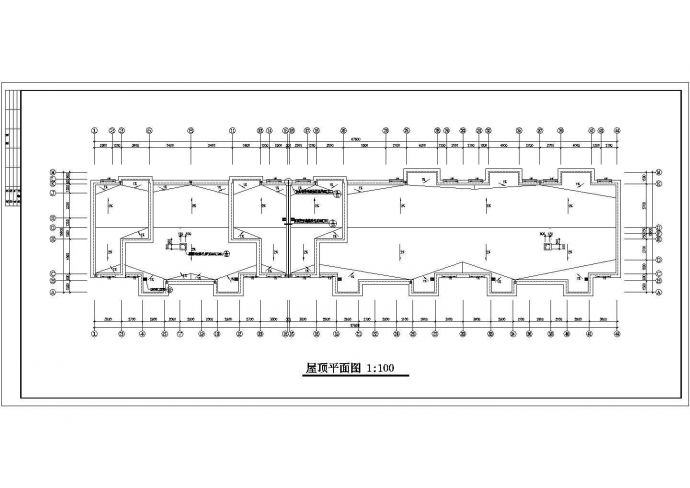 包头市xx小区5650平米6层砖混结构住宅楼建筑设计CAD图纸_图1