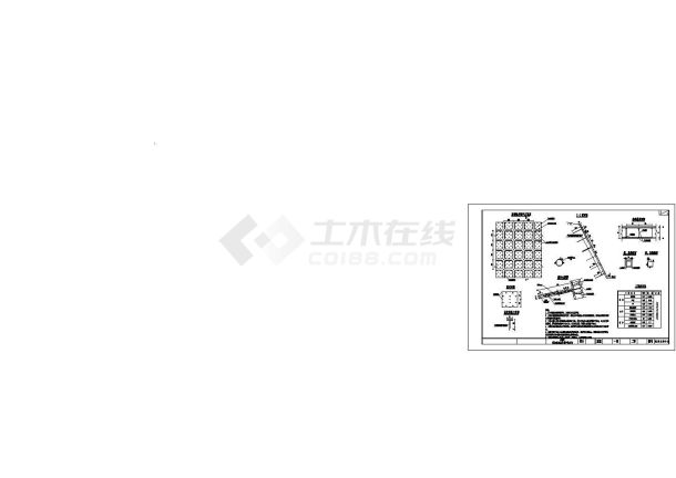 隧道锚杆框架植草防护CAD设计图-图一