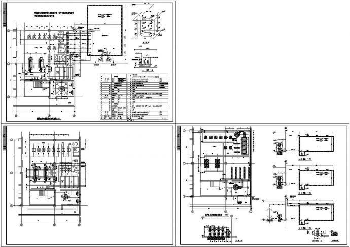 某暖通工程锅炉房及冷冻房设计cad全套工艺施工图（甲级院设计）_图1