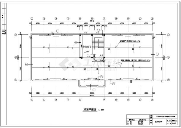 土木工程毕业设计_办公楼设计_【5层】3200平米左右框架办公楼毕业设计（含建筑结构cad图、计算书、答辩技巧）-图一