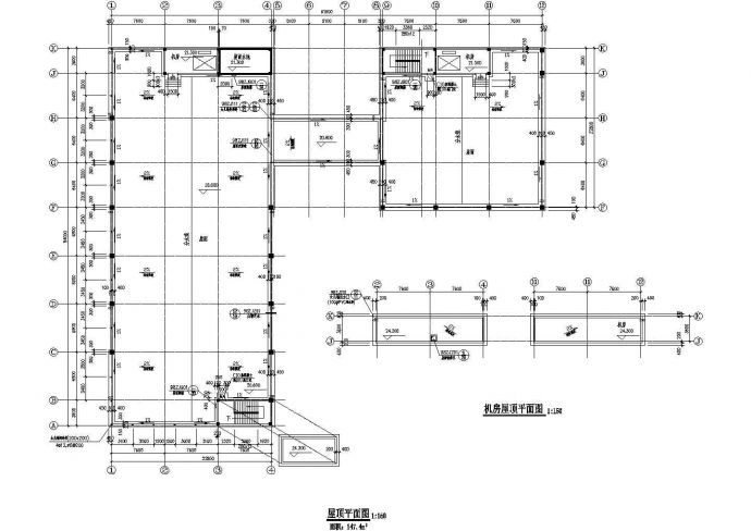 多层厂房建筑CAD设计示意图_图1