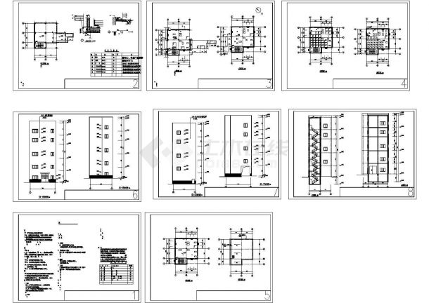 某高层钢结构工业厂房设计cad全套建筑施工图（含设计说明）-图二