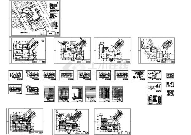 某地区带地下室宾馆给排水全套图-图一