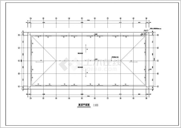1615平方米多层厂房建筑施工图，含设计说明-图二