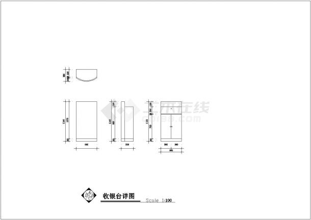 某百货服装专卖店装修详细方案设计施工CAD图纸-图二