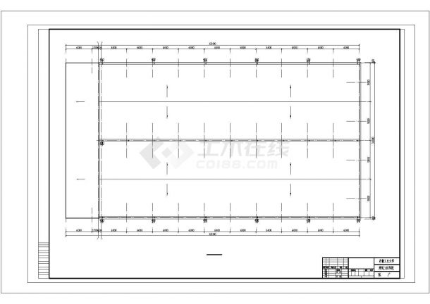 【毕业设计】钢结构厂房全套设计 (计算书和建筑结构图纸）-图一