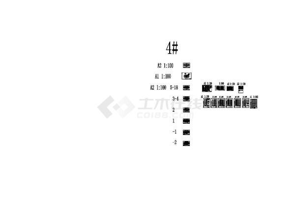 上海大型商业房给排水cad设计施工图-图一