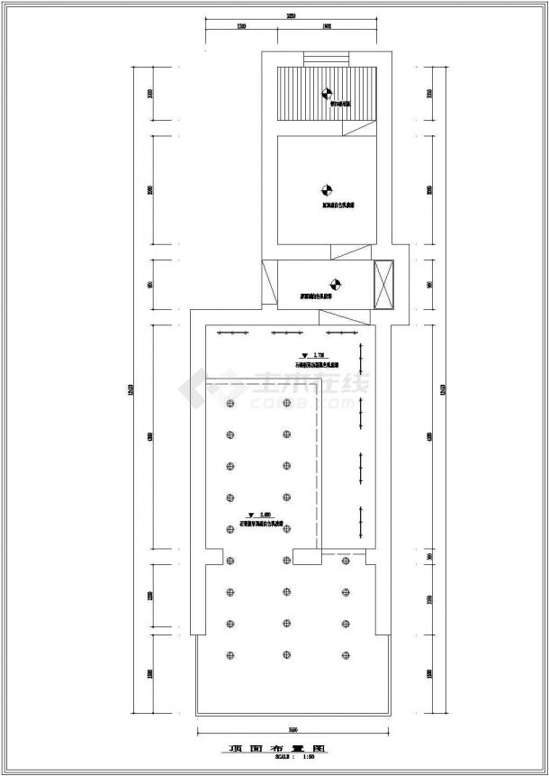 某国际商场商铺装修详细方案设计施工CAD图纸-图一