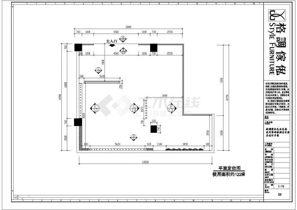 某商场家具专卖商铺装修详细方案设计施工CAD图纸-图二