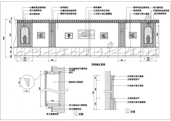 宾馆背景图施工设计参考图_图1