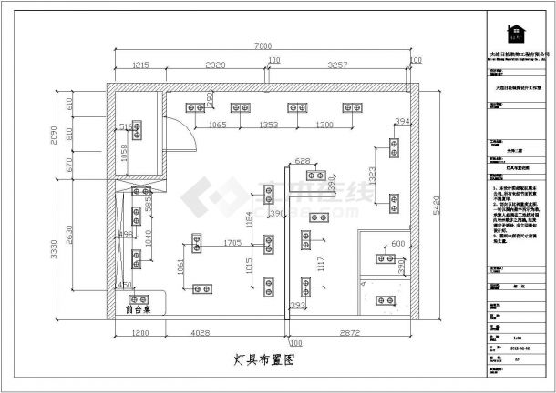 某卫浴专卖商铺室内装饰详细方案设计施工CAD图纸-图二