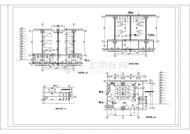 保定市某十六层医院建筑设计cad施工图-图一