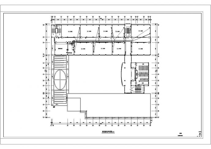 某11037.5平方米五层学院教学楼电气设计cad施工图_图1