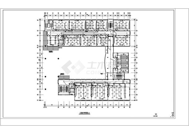 某11037.5平方米五层学院教学楼电气设计cad施工图-图二
