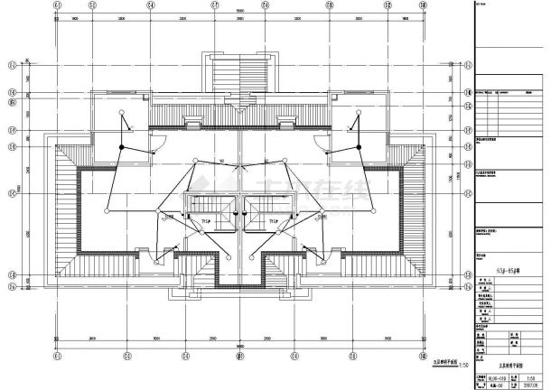 多层别墅电气方案设计全套CAD图纸-图二