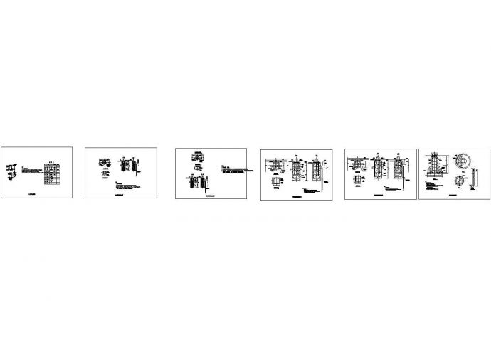 不同杆高的常用路灯基础Cad示意图纸_图1